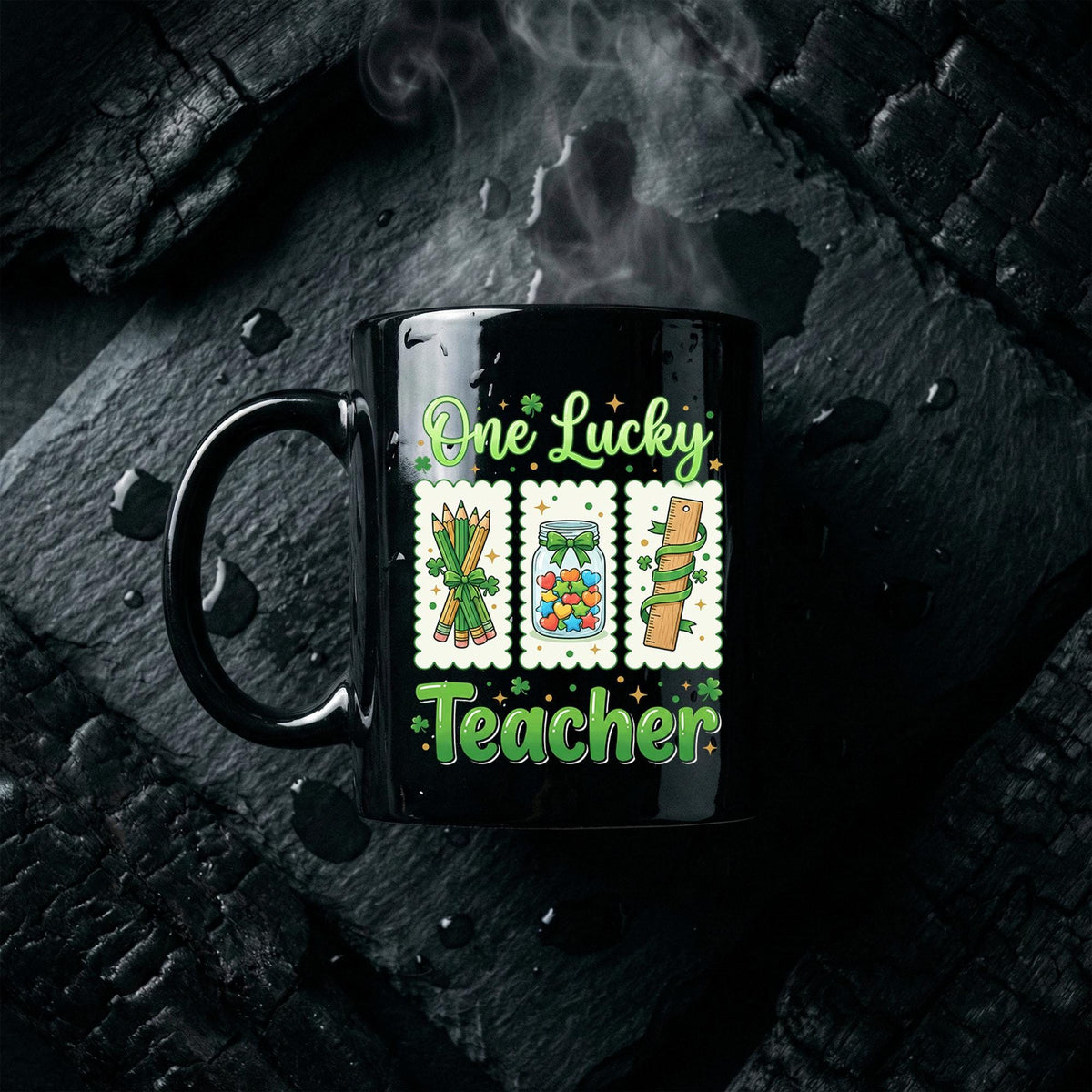 One Lucky Teacher Coffee Mug - St. Patrick’s Day Teacher Gift Mug Saint Paddy Cup Teacher