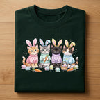 Cute Easter Cats Shirt, Kittens With Bunny Ears Easter Tee, Cat Lover Easter Shirt, Funny Spring Cat Graphic Tee, Easter Egg Hunt Gift