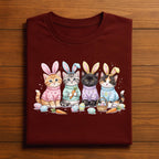 Cute Easter Cats Shirt, Kittens With Bunny Ears Easter Tee, Cat Lover Easter Shirt, Funny Spring Cat Graphic Tee, Easter Egg Hunt Gift