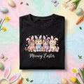 Meowy Easter Cat Shirt, Cute Kittens With Bunny Ears Easter Tee