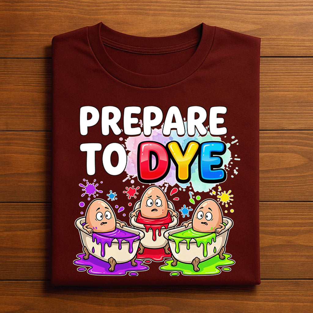 Funny Easter Shirt Prepare To Dye, Egg Dyeing Easter Graphic Tee, Cute Easter Eggs Coloring Shirt, Funny Easter Egg Hunt Shirt