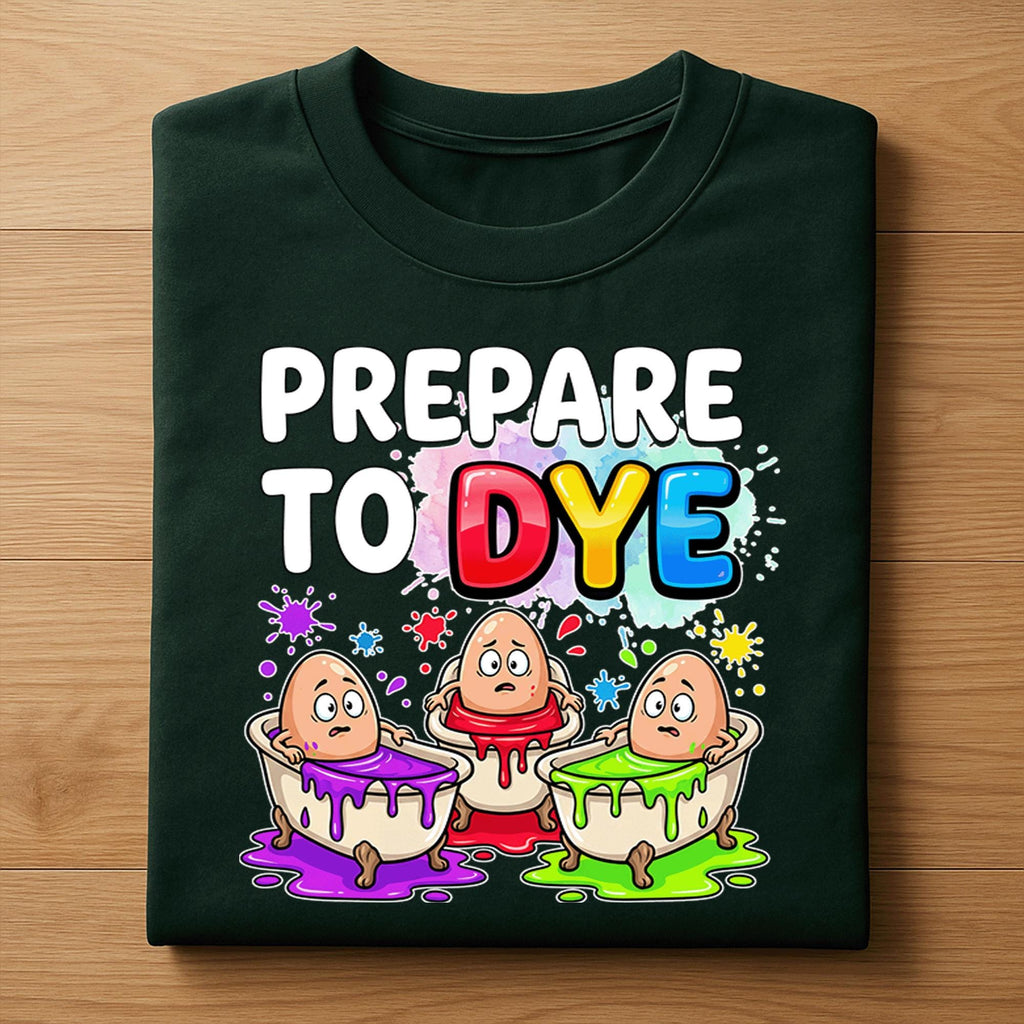 Funny Easter Shirt Prepare To Dye, Egg Dyeing Easter Graphic Tee, Cute Easter Eggs Coloring Shirt, Funny Easter Egg Hunt Shirt