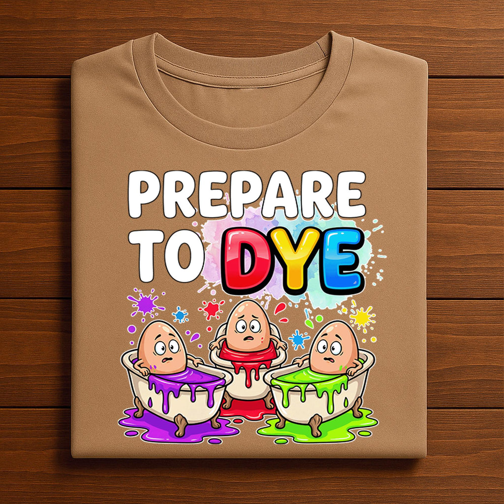 Funny Easter Shirt Prepare To Dye, Egg Dyeing Easter Graphic Tee, Cute Easter Eggs Coloring Shirt, Funny Easter Egg Hunt Shirt