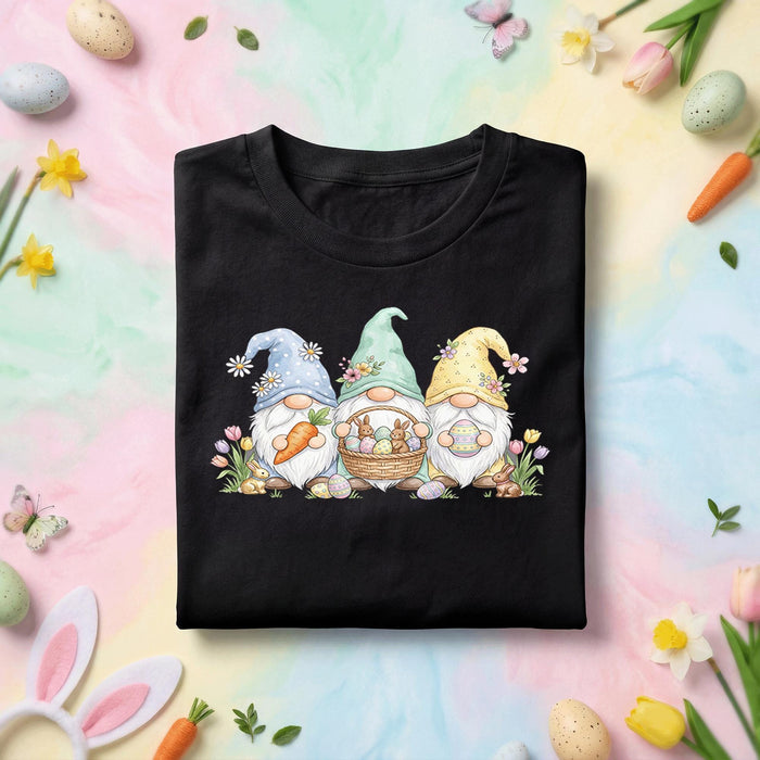 Cute Easter Gnome Shirt Bunny Gnome Easter Graphic Tee, Spring Gnome Easter Bunny Shirt