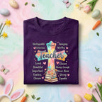 Christian Teacher Shirt Blessed Teacher Cross Shirt Faith Teacher Gift Religious Teacher Tee Inspirational Teacher Appreciation Shirt