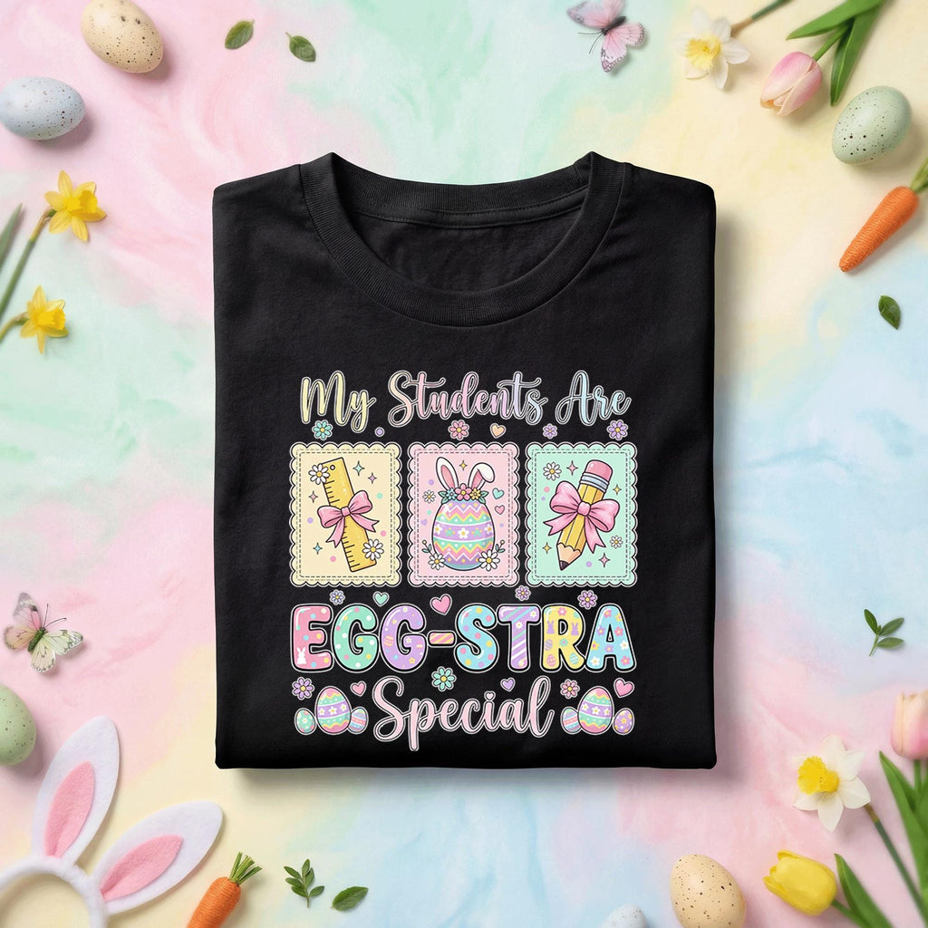 My Students Are Eggstra Special Teacher Easter Shirt Cute Easter Teacher Tee Spring Classroom Shirt Funny Teacher Gif...