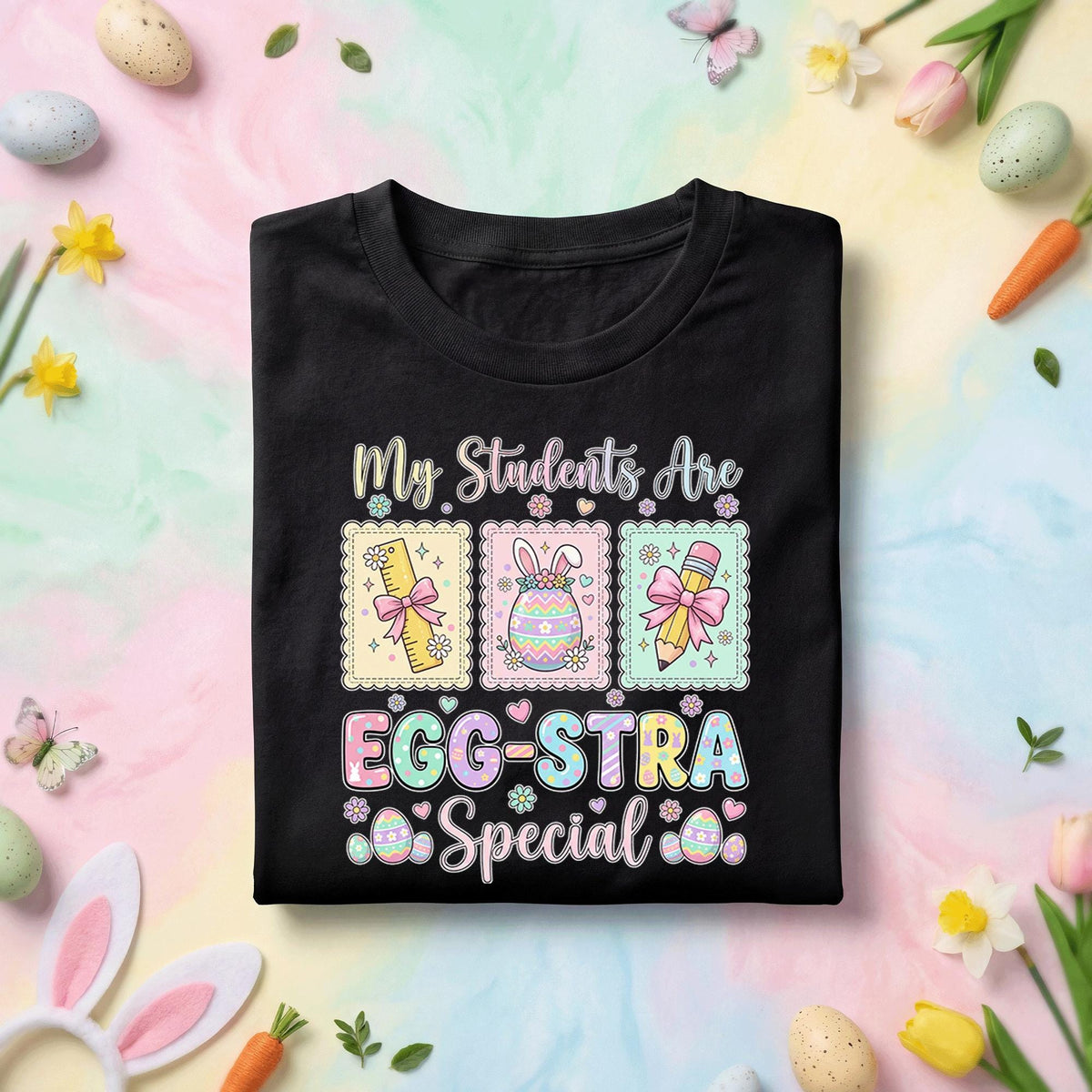 My Students Are Eggstra Special Teacher Easter Shirt Cute Easter Teacher Tee Spring Classroom Shirt Funny Teacher Gif...