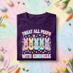 Treat All Peeps With Kindness Easter Teacher Shirt Cute Bunny Peeps Teacher Tee Pastel Spring Teacher Gift Kindness School Shirt