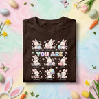 You Are Kind Brave Smart Bunny Shirt Positive Affirmation Easter Shirt Cute Bunny Teacher School Counselor Kids Kindness Shirt