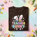 I'm The Teacher Bunny Easter Teacher Shirt Cute Bunny Teacher Tee Funny Easter Teacher Gift Pastel Spring Classroom Shirt