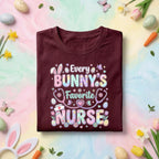 Every Bunny’s Favorite Nurse Shirt Cute Easter Nurse Bunny Tee Funny Nurse Easter Shirt Pastel Spring Nurse Gift Medical Worker Bunny Shirt
