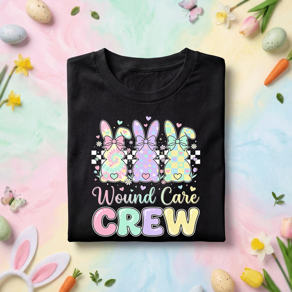 Wound Care Nurse Easter Shirt Wound Care Crew Bunny Shirt Easter Healthcare Worker Tee Cute Nurse Spring Gift Medical...