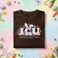 ICU Nurse Easter Shirt Cute ICU Bunny Nurse Tee Intensive Care Unit Nurse Shirt Easter Healthcare Worker Shirt