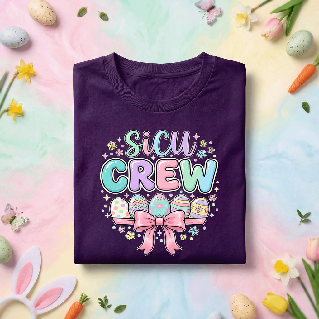 SICU Crew Easter Shirt SICU Nurse Crew Shirt Easter Medical Team Shirt Cute Nurse Gift Spring ICU Shirt