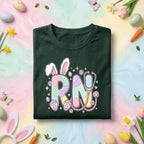 RN Easter Shirt Cute Nurse Bunny Shirt Pastel RN Nurse Gift Spring Stethoscope Tee