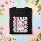 Nurse Bunny Shirt Cute Bunny Nurse Easter Gift Spring Nurse Shirt