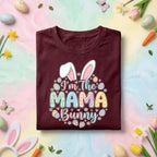 I'm The Mama Bunny Easter Shirt, Cute Pastel Bunny Mom Easter Tee, Spring Holiday Mother's Day Gift Top