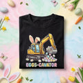 Easter Eggs-cavator Shirt Youth boys Kids, Cute Construction Bunny Excavator Tee