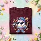 Happy Easter Day Shirt Youth Boys, Kids Baseball Drip Ice Cream Shirt, Dripping Baseball Easter Day, Easter Baseball Egg Character Tee