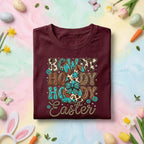 Howdy Easter Bunny Shirt, Cowgirl Howdy Easter Tee, Easter Bunny with Floral Details, Rustic Western Easter Top