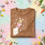 Goose Easter Queen Duck Shirt, Cute Bunny Ears & Crown Goose Easter Tee, Fun Spring Chick with Glasses and Bubble, Pastel Easter Shirt