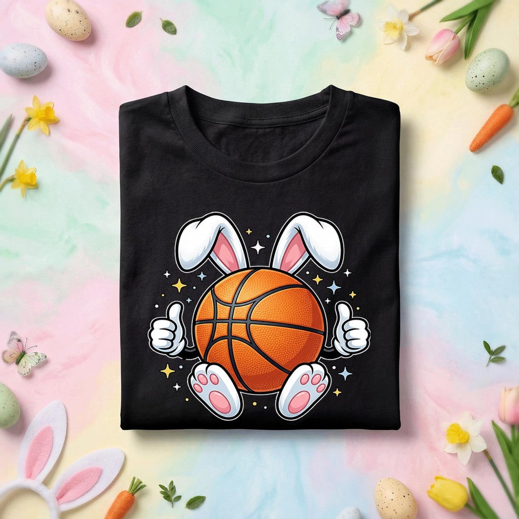 Easter Basketball Bunny Shirt Kids Men Boys Girls, Easter Bunny with Basketball Tee