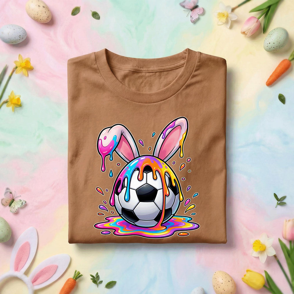 Happy Easter Day Shirt Youth Boys, Kids Soccer Drip Ice Cream Shirt, Dripping Soccer Easter Day Apparel