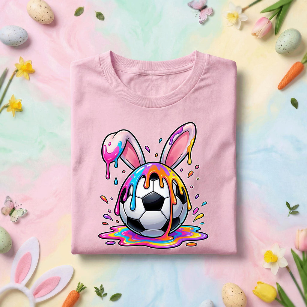 Happy Easter Day Shirt Youth Boys, Kids Soccer Drip Ice Cream Shirt, Dripping Soccer Easter Day Apparel