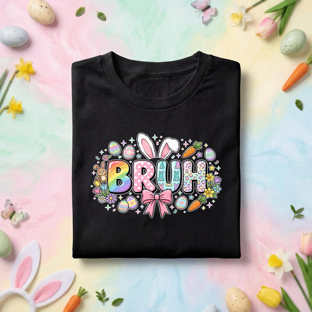 Bruh Easter Bunny Shirt Youth Boys Kids Men, Funny Easter Tee