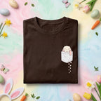 Pocket Bunny Shirt, Cute Bunny in Pocket Easter Shirt, Fun Spring Tee, Adorable Bunny Tee