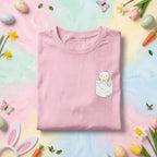 Pocket Bunny Shirt, Cute Bunny in Pocket Easter Shirt, Fun Spring Tee, Adorable Bunny Tee