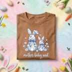 Mother Baby Unit Easter Bunny Shirt, MBU Nurse Tee, Cute Spring Nurse Gift, OB Nurse Appreciation Shirt with Floral Bunny Design