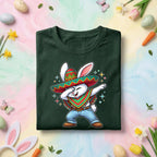 Dabbing Easter Bunny Shirt Mexican, Funny Spring Holiday Bunny Tee, Cute Bunny in Sombrero Easter Celebration Top, Cinco De Mayo Tee