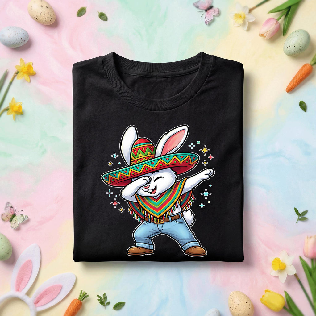 Dabbing Easter Bunny Shirt Mexican, Funny Spring Holiday Bunny Tee