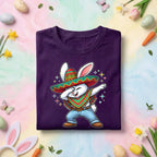 Dabbing Easter Bunny Shirt Mexican, Funny Spring Holiday Bunny Tee, Cute Bunny in Sombrero Easter Celebration Top, Cinco De Mayo Tee