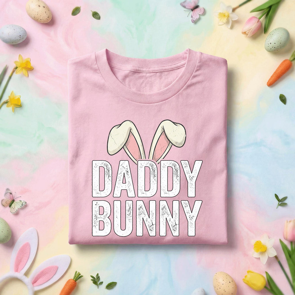 Daddy Bunny Shirt, Funny Easter Dad Tee, Cool Bunny Ears Spring Holiday Shirt for Fathers