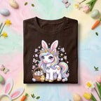 Easter Unicorn Bunny Shirt – Cute Rainbow Unicorn Tee for Kids & Adults, Girl Easter shirt women