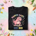 Funny Easter Dinosaur Shirt – “Happy East… Oh No” Cracked Egg Tee, funny gift Easter