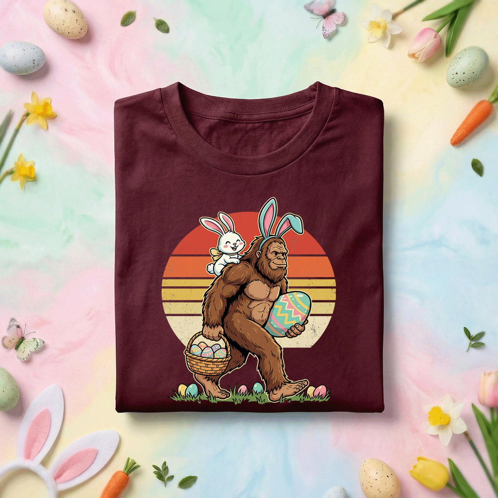Funny Easter Bigfoot Shirt Men Women– Easter Egg Hunt with Sasquatch shirt, Funny Gift Easter Day shirt