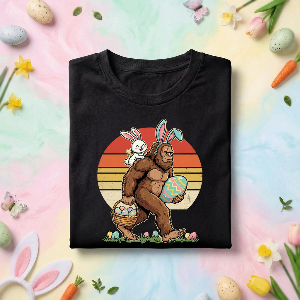 Funny Easter Bigfoot Shirt Men Women– Easter Egg Hunt with Sasquatch shirt, Funny Gift Easter Day shirt