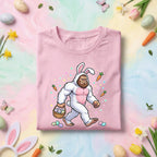 Funny Bigfoot Easter Shirt Men Women – Muscular Sasquatch Bunny, Happy Easter Day shirt, Funny Gift Easter