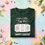 Just a Little Egg stra Happy Easter Shirt, Cute Bunny Egg Easter T Shirt, Pastel Spring Holiday Tee, Easter Party Gift for Women Kids Family