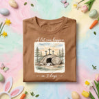 Christian Easter Resurrection Shirt, A Lot Can Happen In 3 Days Shirt, Empty Tomb Cross Christian Faith Tee, Religious Easter Gift