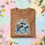 Funny Easter Dinosaur Monster Truck Shirt Boys, Dino Easter Truck Graphic Tee, Cute T Rex Easter Egg Monster Truck Shirt, Kids Easter Gift
