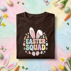 Easter Squad Bunny Shirt Cute Easter Bunny Ears Graphic Tee, Pastel Easter Squad Shirt for Family Group, Easter Egg Hunt Team Shirt