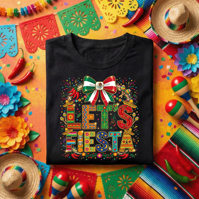 Lets Fiesta Cinco de Mayo Shirt, Mexican Fiesta Party T Shirt