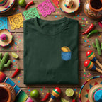 Taco Pocket Shirt Funny Taco Lover Tee, Minimal Taco In Pocket T Shirt, Cinco de Mayo Taco Shirt, Mexican Food Lover Gift Idea