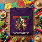 Cinco de Mayo Mexican Victory Shirt, Battle of Puebla 1862 T Shirt, Mexican Flag Horse Rider Tee, Mexican Heritage Fiesta Shirt