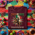 Cinco de Mayo Mexican Victory Shirt, Battle of Puebla 1862 T Shirt, Mexican Flag Horse Rider Tee, Mexican Heritage Fiesta Shirt