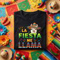 La Fiesta Me Llama Shirt Funny Llama Cinco de Mayo T Shirt, Cute Sombrero Llama Fiesta Party Tee Mexican Celebration ...